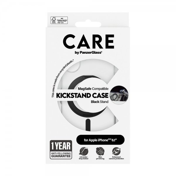 iPhone 16 Case Kickstand MagSafe Black