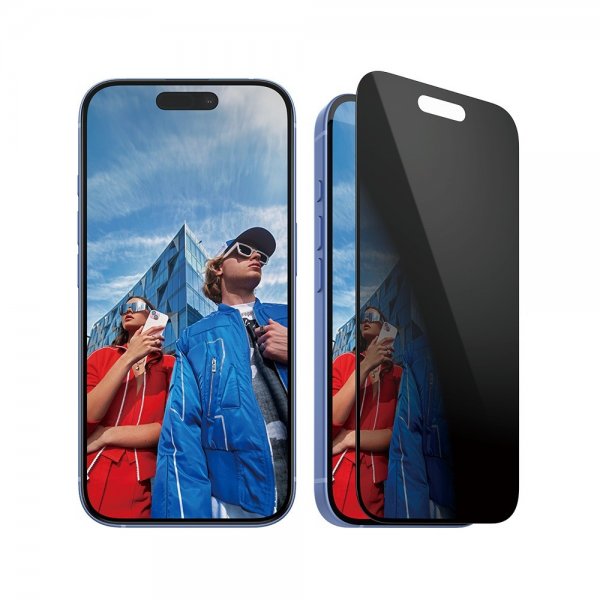 iPhone 15/iPhone 16 Screen Protector Ultra-Wide Fit Privacy EasyAligner