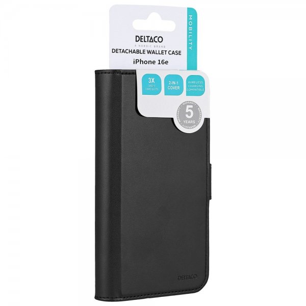 iPhone 16e/17e Cover with detachable MagSafe-case Black