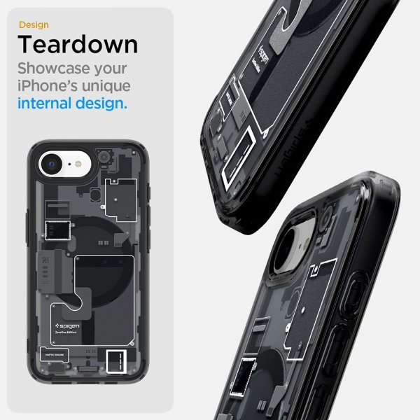iPhone 16e/iPhone 17e Case Ultra Hybrid Zero One MagFit Black