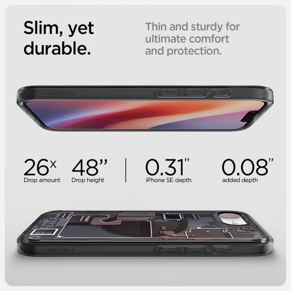 iPhone 16e/iPhone 17e Case Ultra Hybrid Zero One MagFit Black