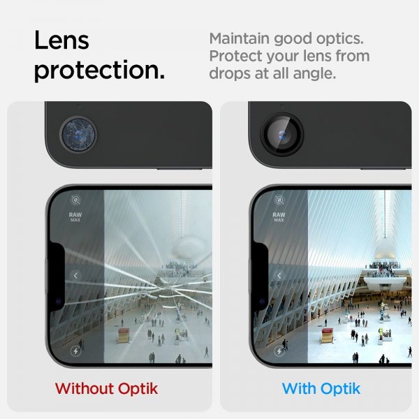 iPhone 16e/17e Camera Protector GLAS.tR EZ Fit Optik Pro 2-pack