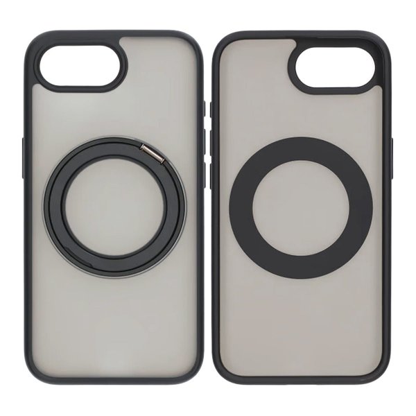 iPhone 16e/17e Case Rotatable Stand Black