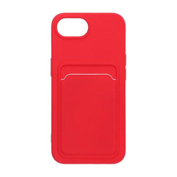 iPhone 16e/17e Case Card Holder Red