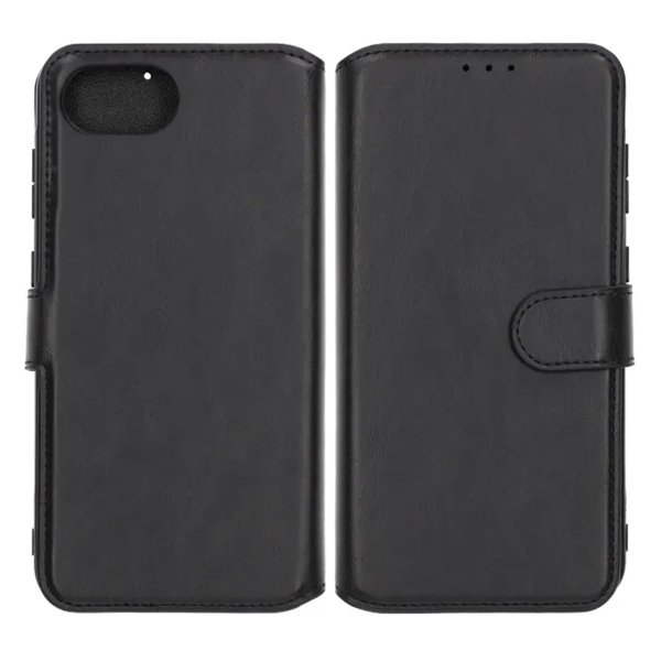 iPhone 16e/17e Cover Detachable Wallet Case Black