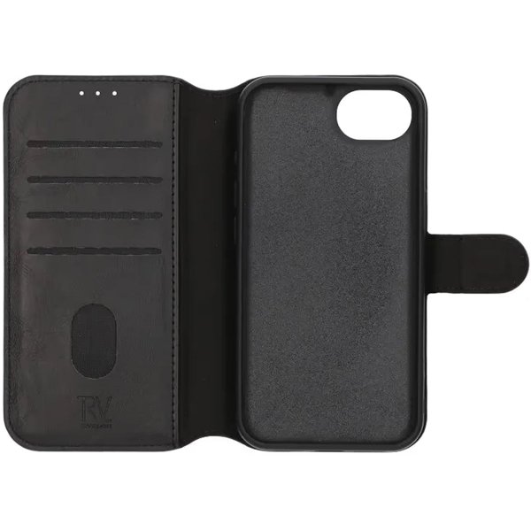 iPhone 16e/17e Cover Detachable Wallet Case Black