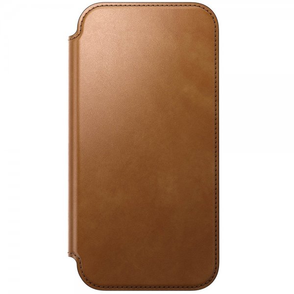 iPhone 17 Pro Max Cover Modern Leather Folio English Tan