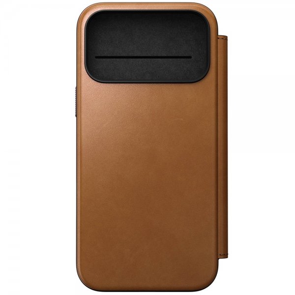 iPhone 17 Pro Max Cover Modern Leather Folio English Tan
