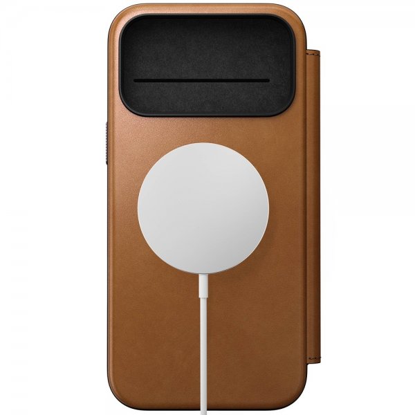 iPhone 17 Pro Max Cover Modern Leather Folio English Tan