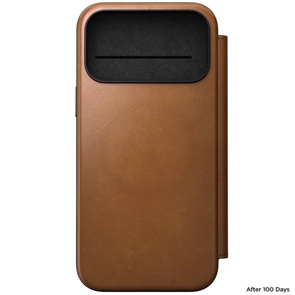 iPhone 17 Pro Max Cover Modern Leather Folio English Tan