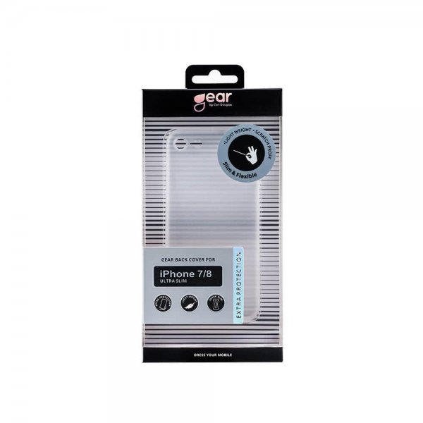 iPhone 6/6S/7/8/SE Case TPU Semitransparent White