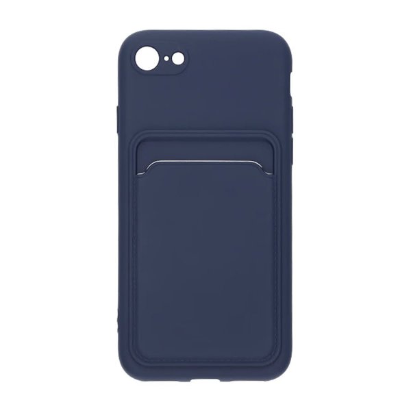 iPhone 7/8/SE Case Card Holder Blue