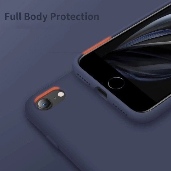 iPhone 7/8/SE Case Silicone Blue