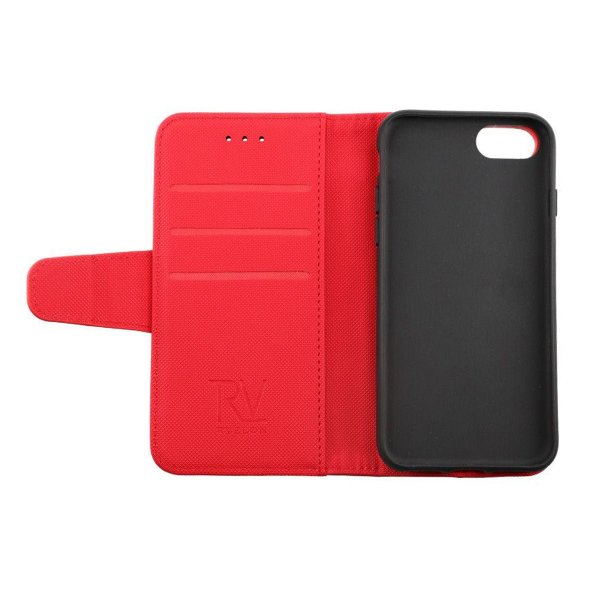 iPhone 7/8/SE Cover Foldable Card Slot Red
