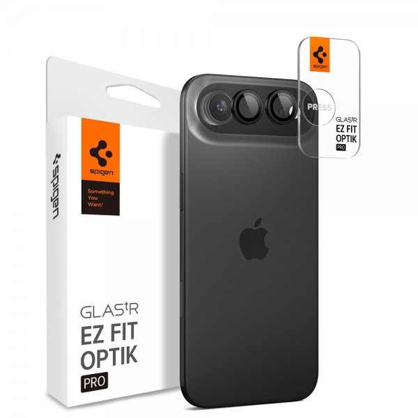 iPhone Air Camera Protector GLAS.tR EZ Fit Optik Pro 2-pack Black