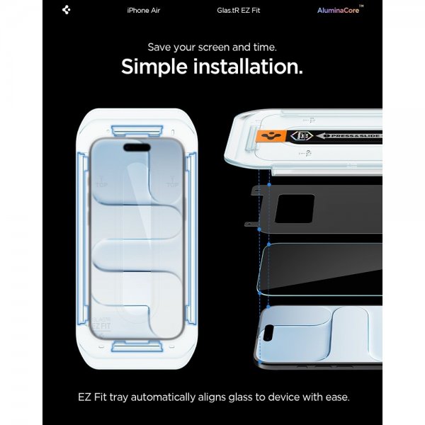 iPhone Air Screen Protector GLAS.tR EZ Fit 2-pack