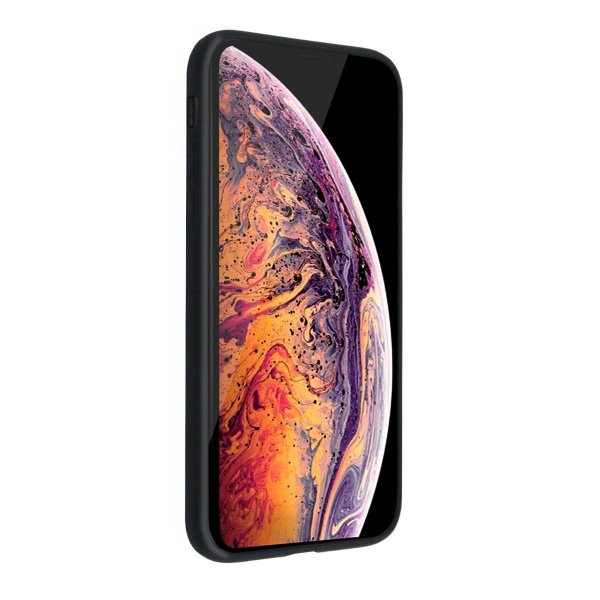 iPhone Xs Max Cover Detachable Wallet Case Black