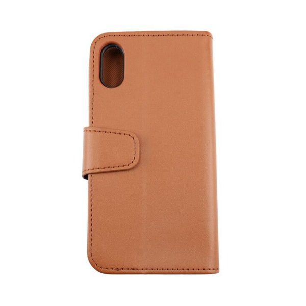 iPhone X/iPhone Xs Cover Foldable Card Slot Brown