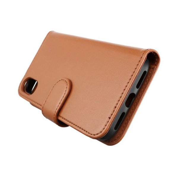 iPhone X/iPhone Xs Cover Detachable Wallet Case Brown