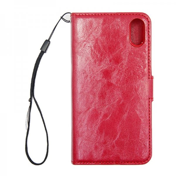 iPhone X/iPhone Xs Cover Detachable Wallet Case Red