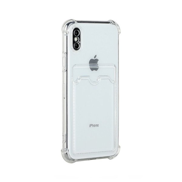 iPhone X/iPhone Xs Case Card Holder Shockproof Transparent