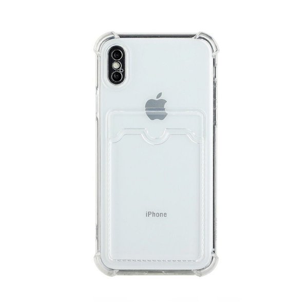 iPhone X/iPhone Xs Case Card Holder Shockproof Transparent