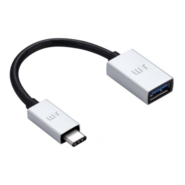 Adapter USB-C to USB AluCable Black Silver