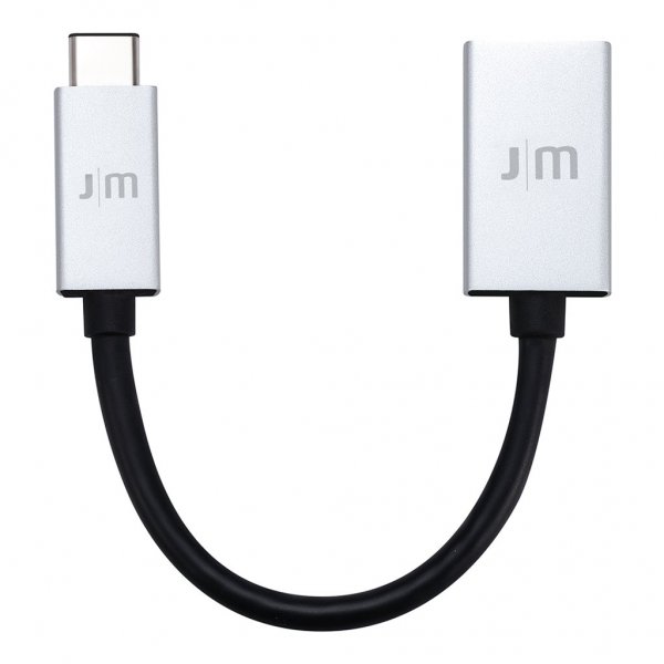 Adapter USB-C to USB AluCable Black Silver