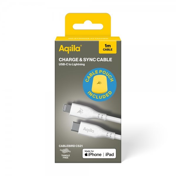 Cable Cablebird CS21 USB-C/Lightning 60W 1m White