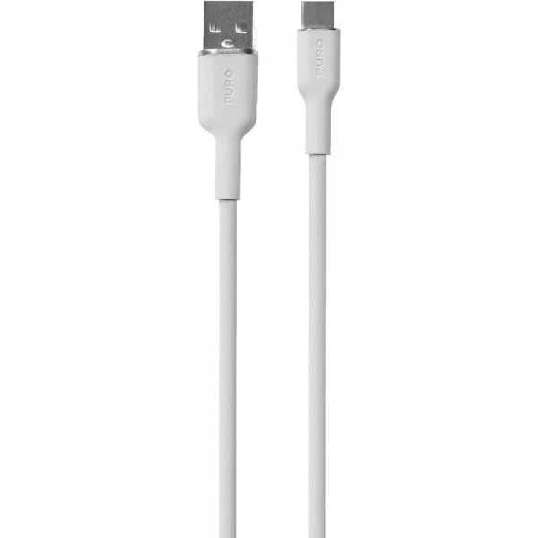 Cable Soft Charge & Sync Cable USB-A/USB-C 1.5m White