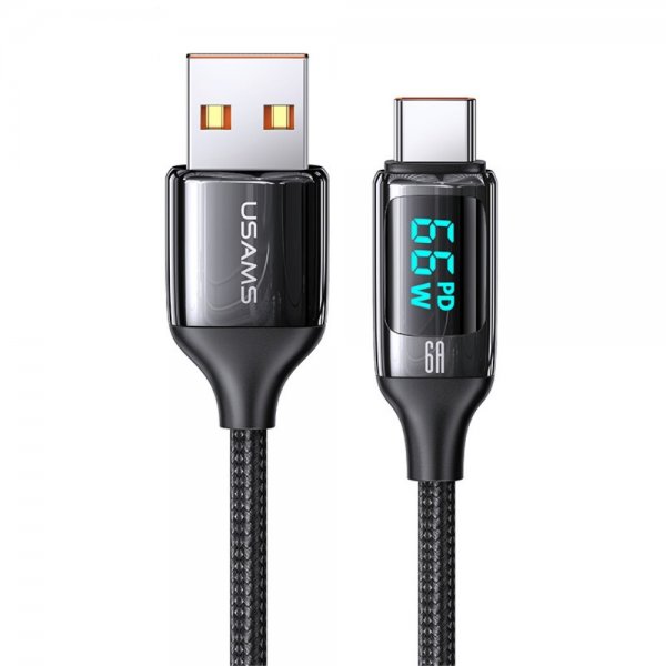 Cable U78 Display USB-A/USB-C 1.2 m Black