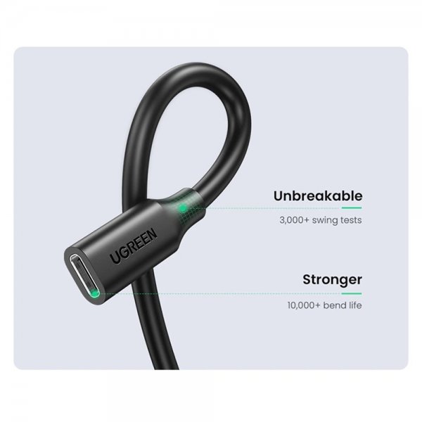 Cable USB-C Extension 100W 4K 1m