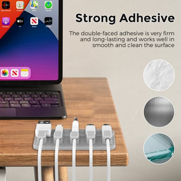 CableHolder WG104 Magnetic Grey