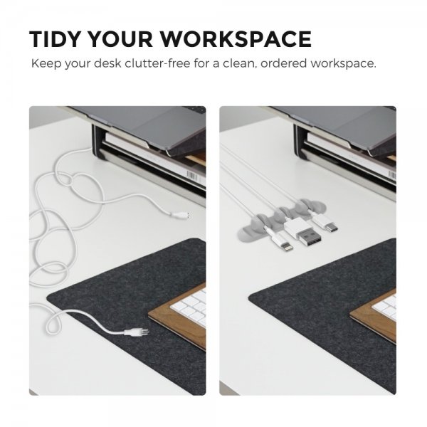 CableHolder WG15 Magnetic Grey