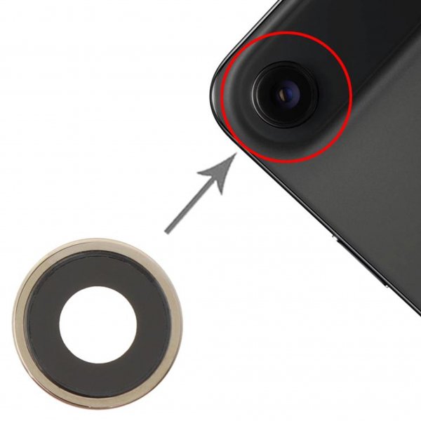 Camera lenses with frame for iPhone Air - Gold