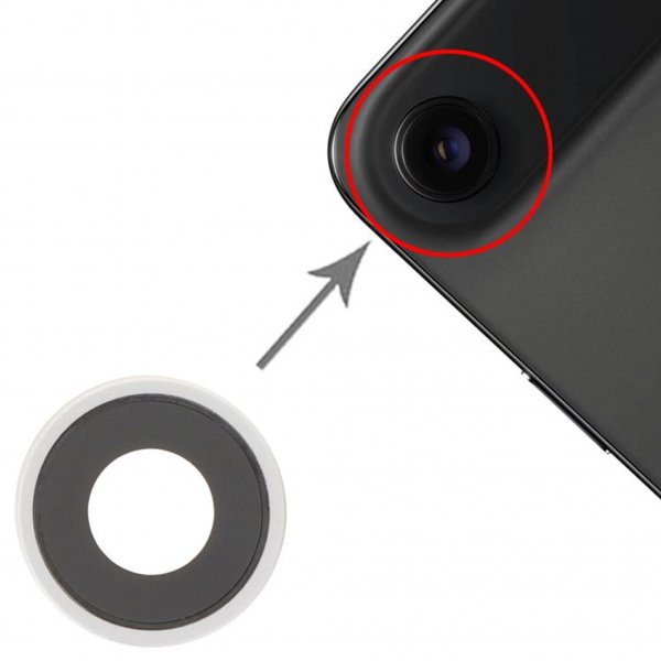Camera lenses with frame for iPhone Air - White