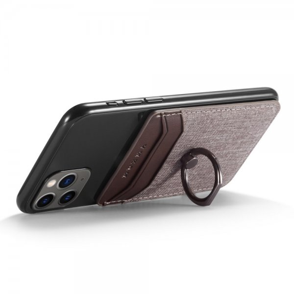 Card Holder MX112 Fabric Texture Brown