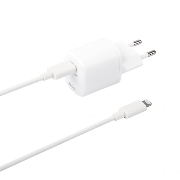 Charger 20W USB-C PD with USB-C-Lightning Cable 1 meter White