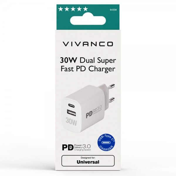 Charger 30W Dual Super Fast PD
