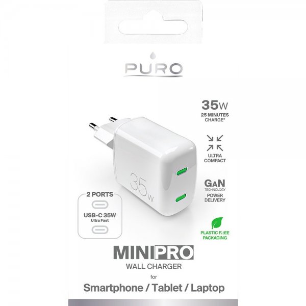 Charger MiniPro Wall Charger 2xUSB-C 35W