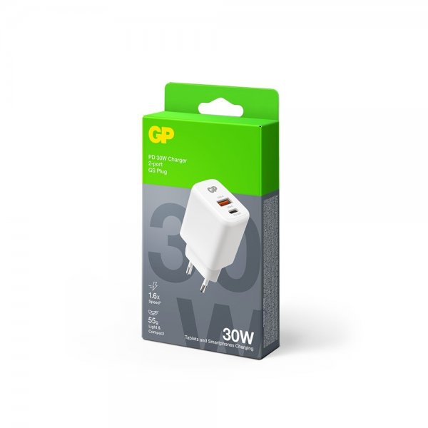 Charger PD 30W USB-A + USB-C