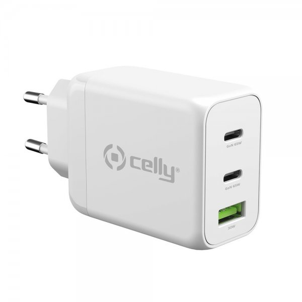 Charger TC3GAN65W 2xUSB-C/USB-A GaN 65W White