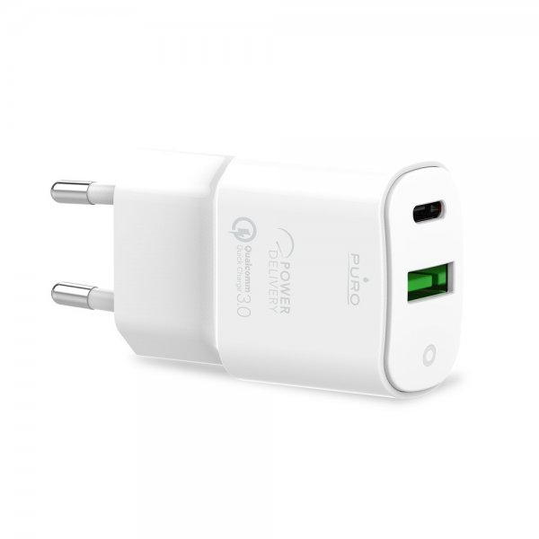 Charger USB-A + USB-C Wall Charger 20W