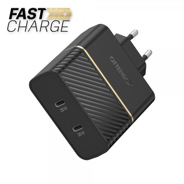 Charger USB-C 50 W Fast Charger Black Shimmer