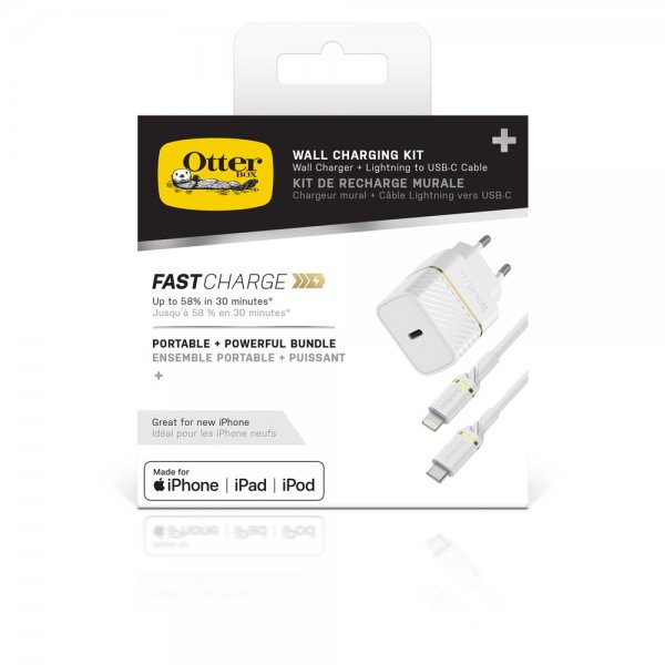 Charger USB-C to Lightning 20W Wall Charger + Cable