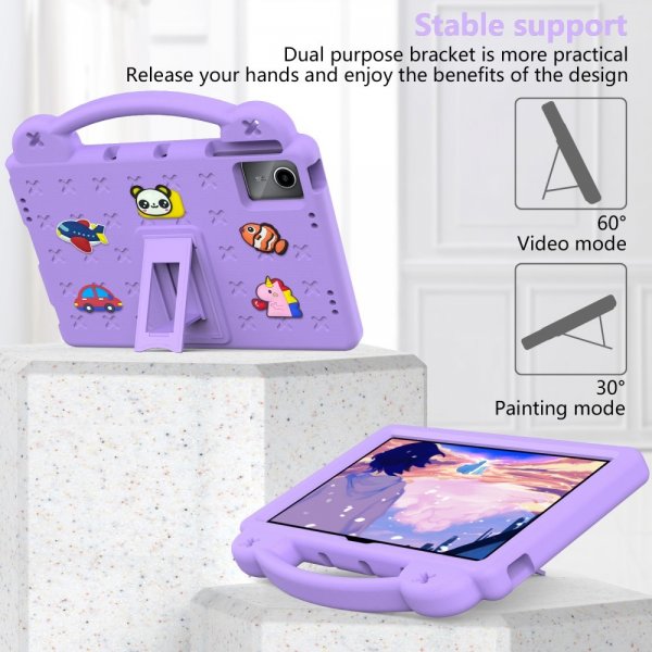 Lenovo Tab M11 TB330 Case for Kids Stickers Purple