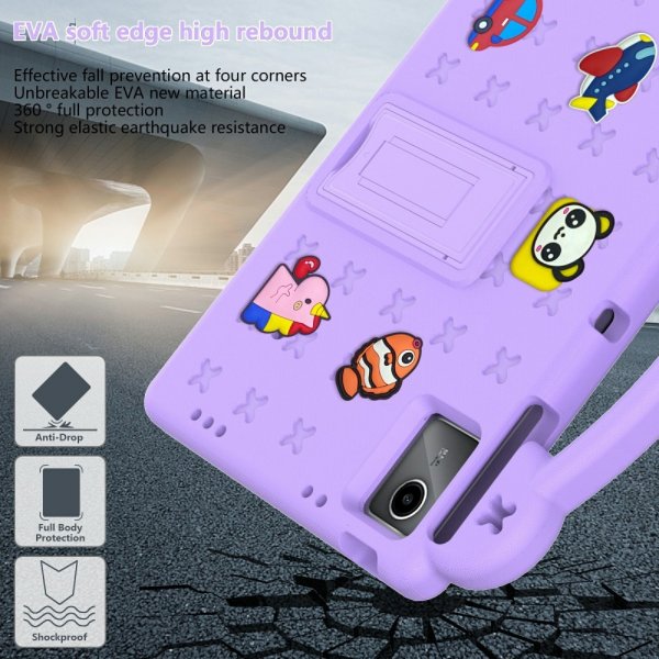 Lenovo Tab M11 TB330 Case for Kids Stickers Purple