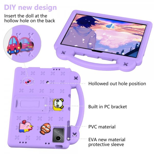 Lenovo Tab M11 TB330 Case for Kids Stickers Purple