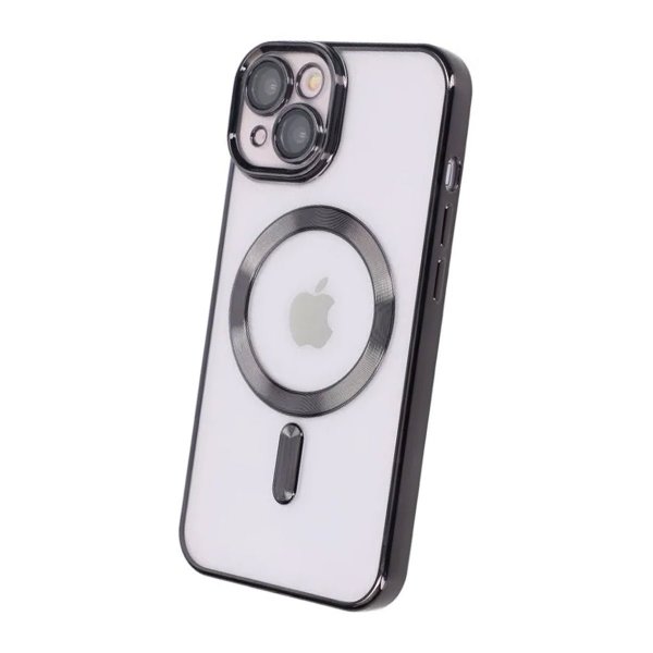 iPhone 13 Case Glitter Transparent MagSafe Black