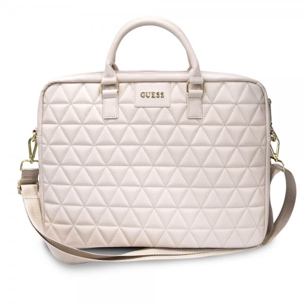 MacBook Bag 15 inch Quilted Pink